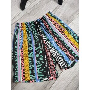 Reason‎ Clothing Mens Shorts Small Multicolor Animal Print Striped Casual